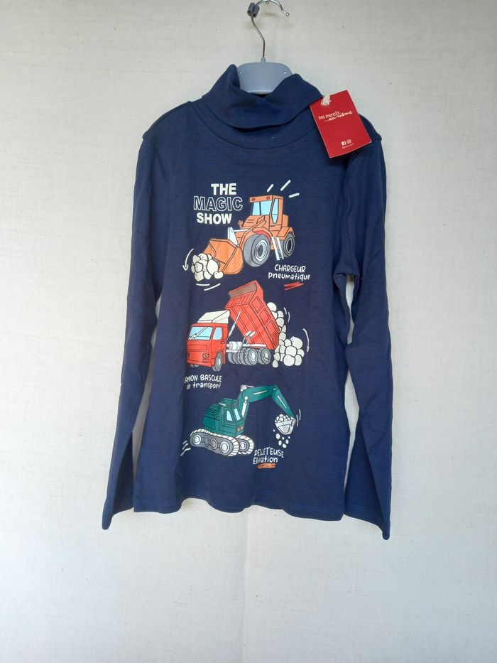 Tee shirt manches longues col roulé  garcon - etc5
