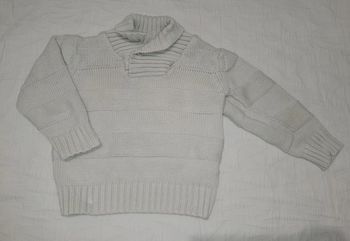 Obaïbi pull coton col beige