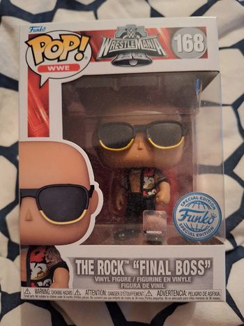 Funko pop wwe wrestlemania the rock final boss 168