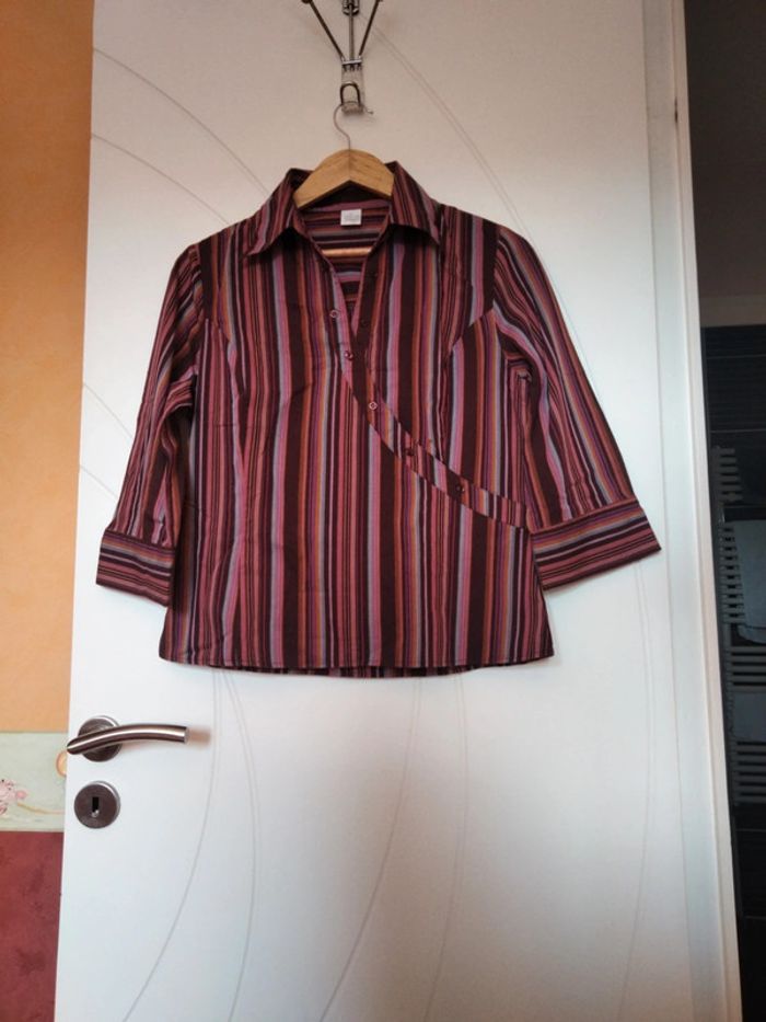 Chemise classe à rayures