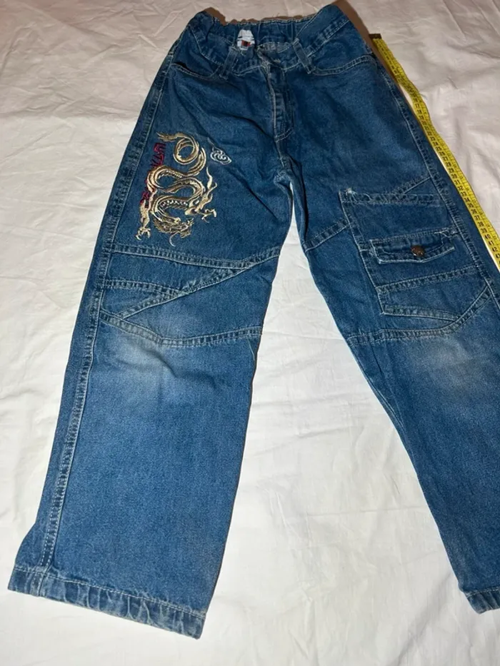 Jean vintage brodé - photo numéro 6