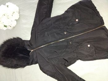 Manteau noir réversible