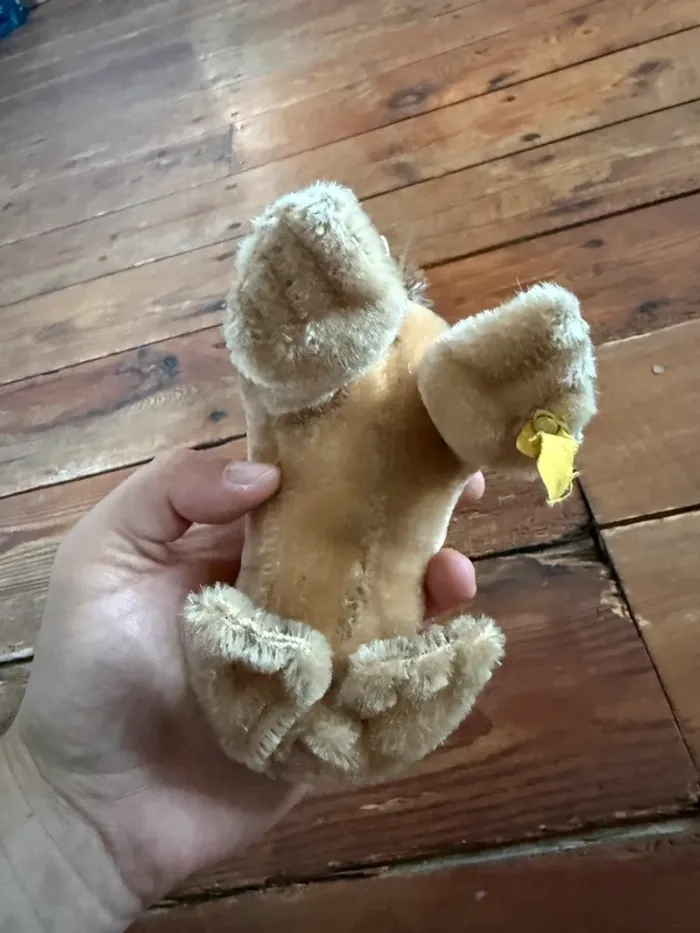 Peluche rigide très ancienne Morse Paddy Steiff 14cm collection vintage - photo numéro 7