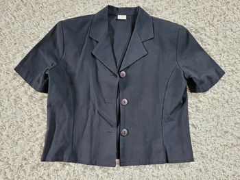 Veste été en lin manches courtes