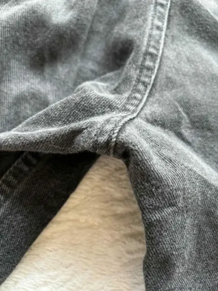 Jean Levi’s 619 regular straight droit taille haute gris anthracite 80/90s vintage Canada W36 XL/46 - photo numéro 13
