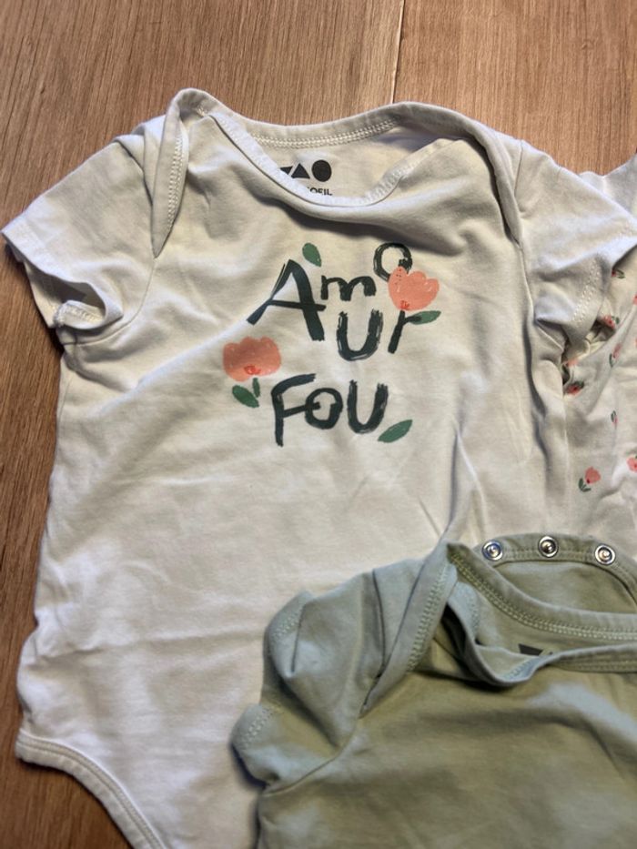 3 bodies manches courtes - photo numéro 2