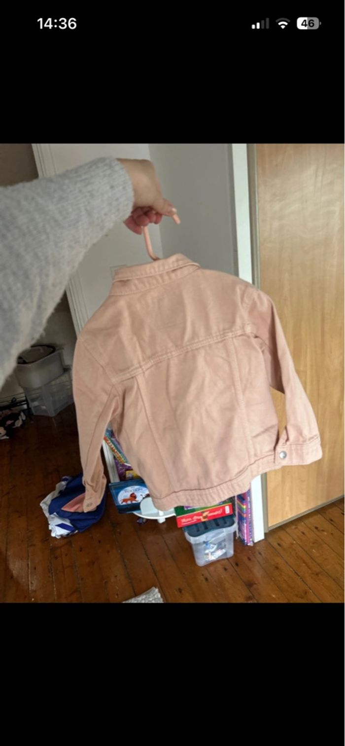 Veste en jean petite fille