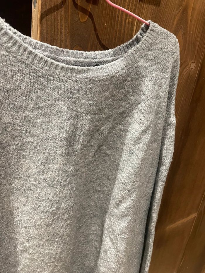 Pull gris loose - photo numéro 2