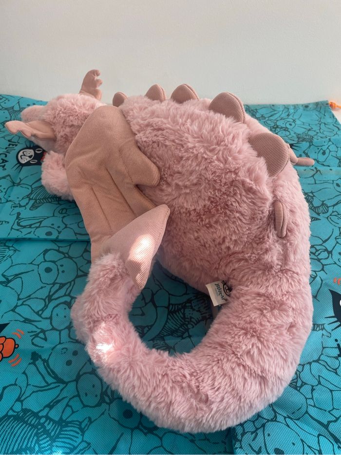 Peluche Jellycat HUGUE dragon Rose 🐉🐉 - photo numéro 9