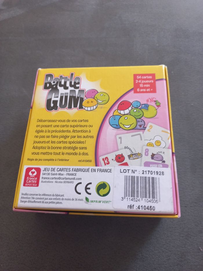 Jeu battle gum France cartes - photo numéro 2