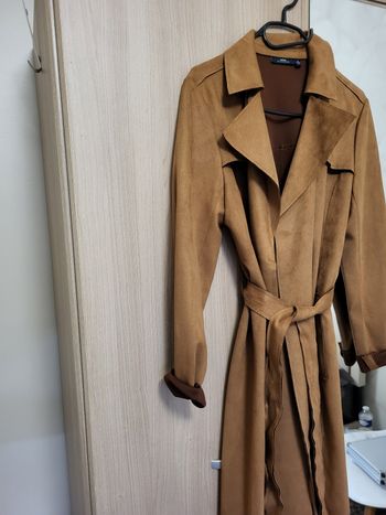 Trench en suedine
