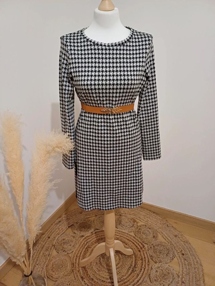 Robe chaude à imprimé Pied de poule Up2Fashion taille S 36