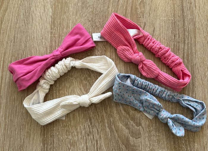 Lot de 4 bandeaux bébé fille