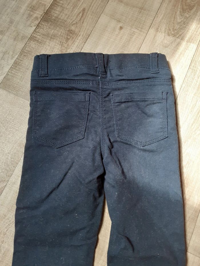 Pantalon fille bleu marine 5 ans - photo numéro 4