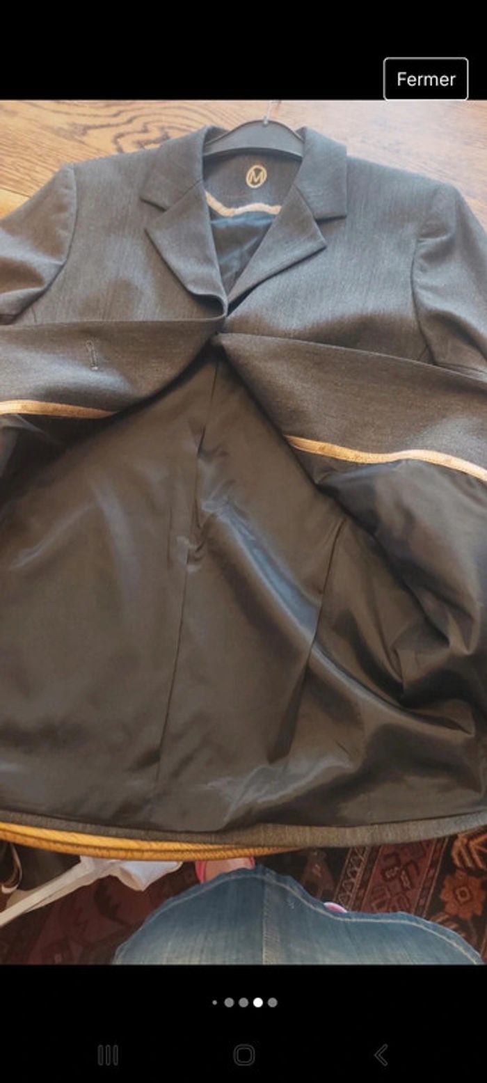Blazer gris Mayerline fr 38 comme neuf - photo numéro 14