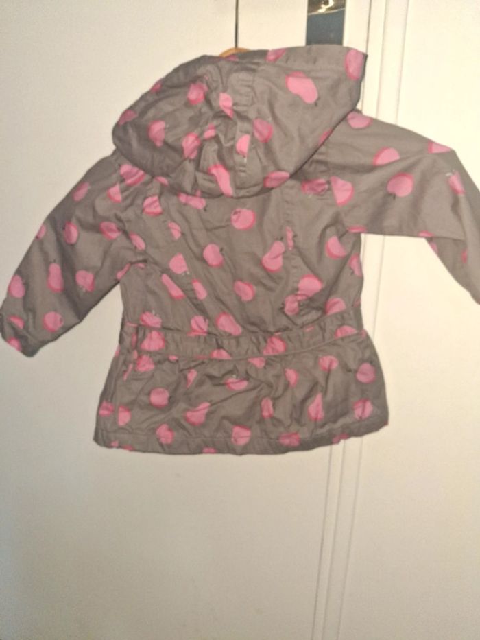 Parka été gris et rose 12 mois - photo numéro 5