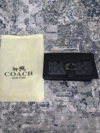 Sac a main noir gris coach
