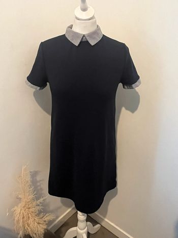 Robe marine col Claudine Zara S comme neuve