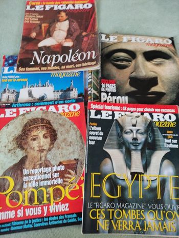 9 Figaro magazine vintage 1€ le lot