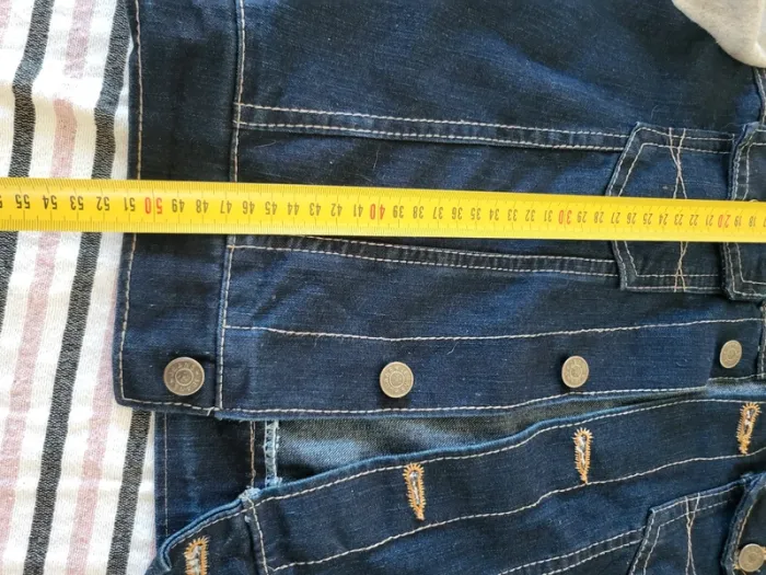 Veste jeans bi matière - photo numéro 5
