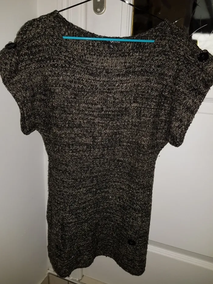 Pull tunique sans manche