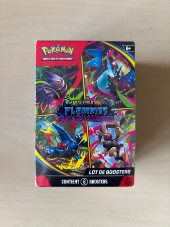 Bundle Booster Pokémon ME2 Mega évolution Flammes Fantasmagoriques  Scellé