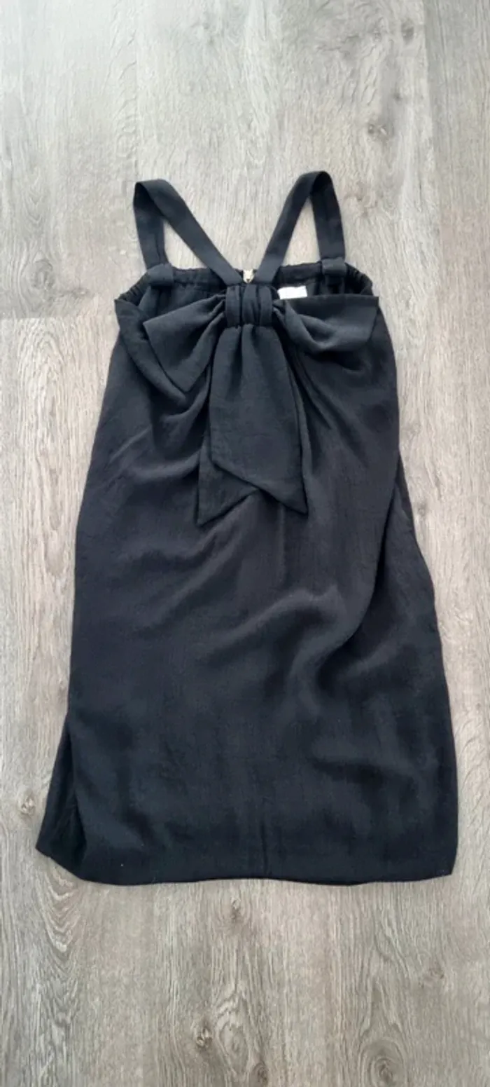 Robe noire courte claudie pierlot noeud 38 - photo numéro 2