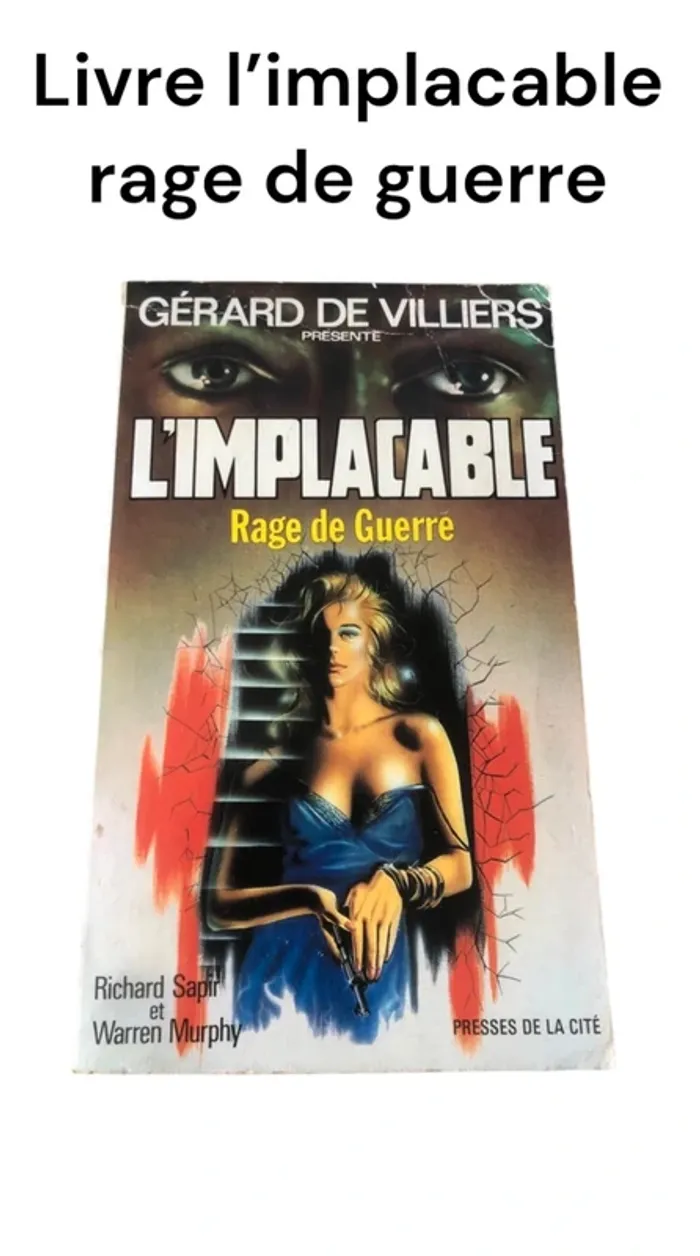 Livre l’implacable rage de guerre 📕