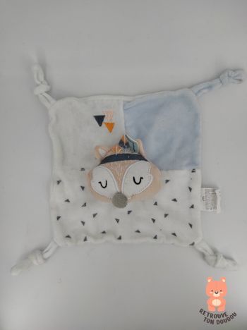 Doudou Plat Renard Indien Siplec Leclerc