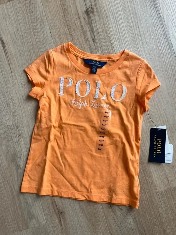 T-shirt Ralph Lauren Orange 4ans