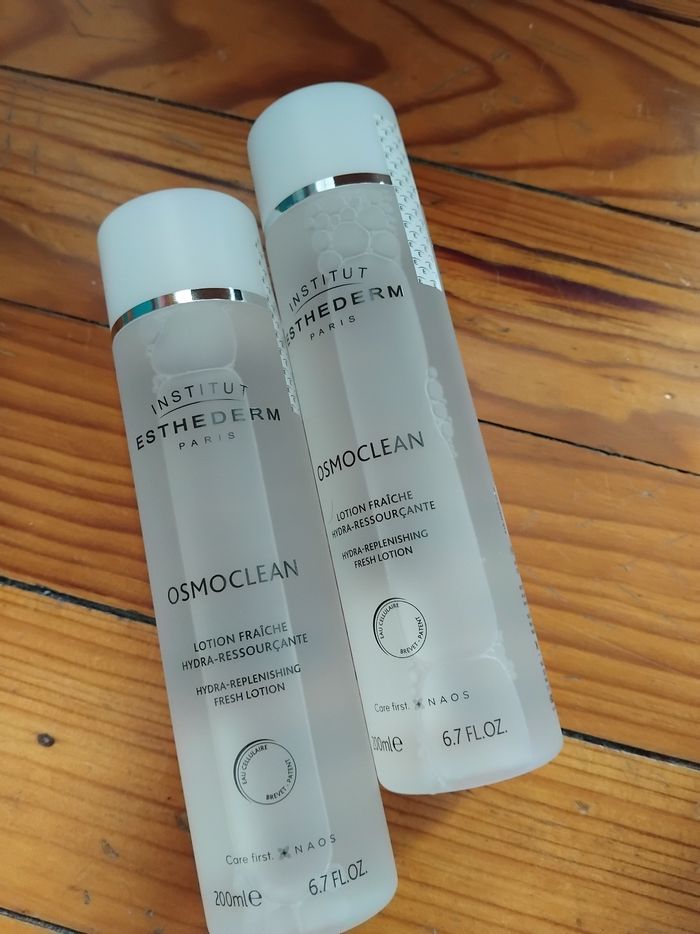 2 osmoclean esthederm paris lotion fraiche hydra ressourçante