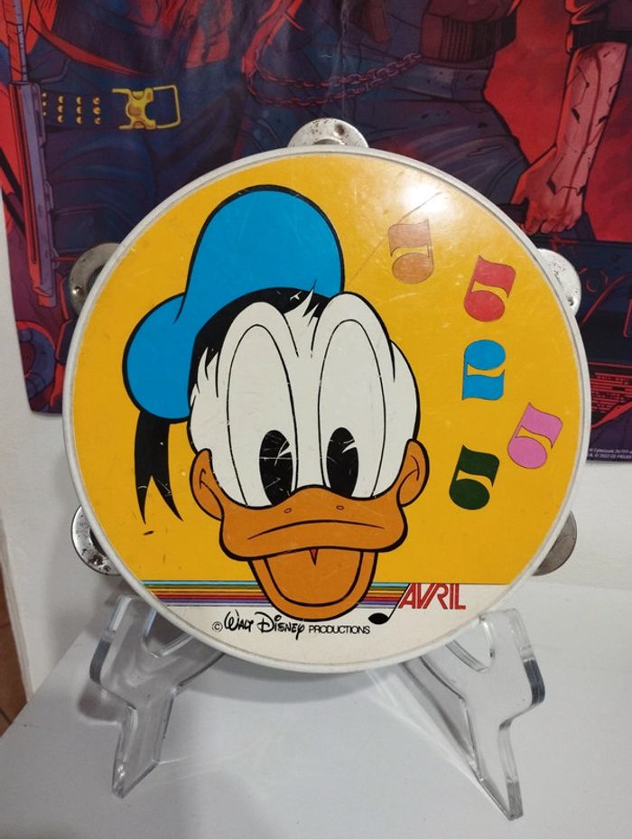 Tambourin vintage Disney Donald Disney Beebs