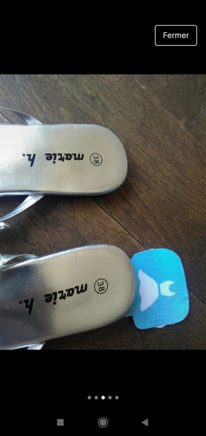 Claquettes / tongs taille 38 🖤 - photo numéro 3