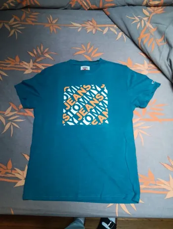 T-shirt Tommy jeans bleu canard