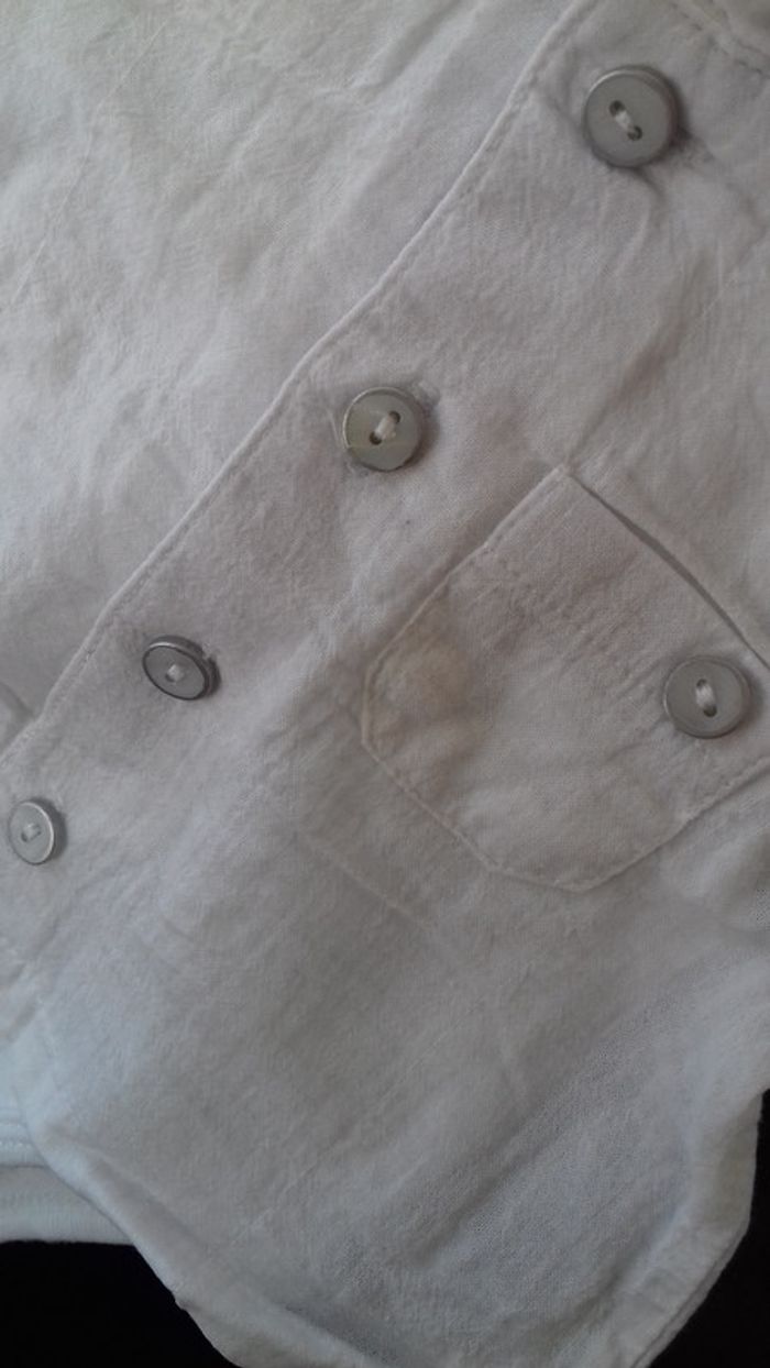 Body chemise manches longues garcon tout en un état neuf - photo numéro 4