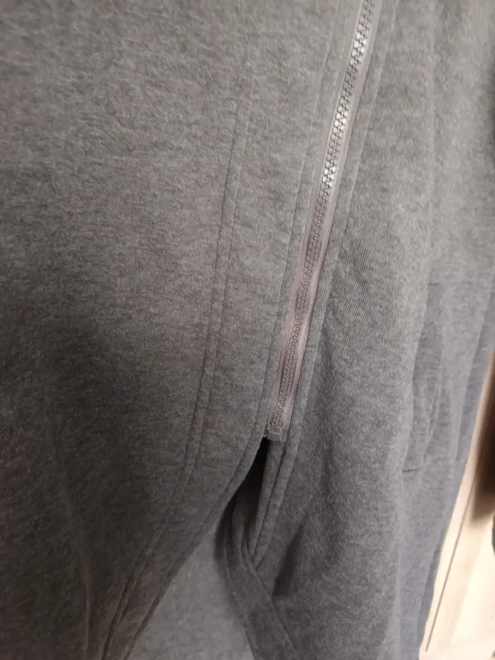 Veste ou sweat long à capuche asymétrique M - photo numéro 4