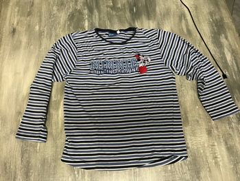 T-shirt à longues manches bleu