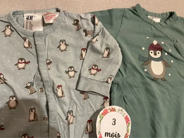 2 pyjamas H&M en très bon état - photo numéro 2