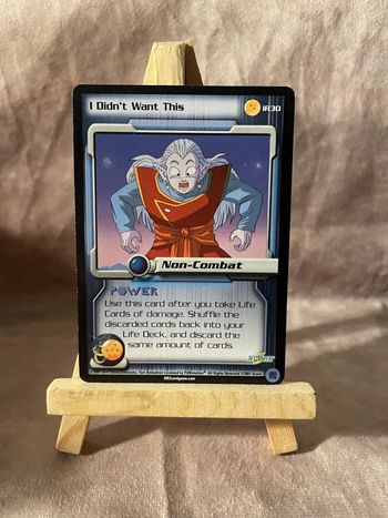 Carte dragon Ball Z 2000 TCG - I didn't want this - IR30 - année 2000