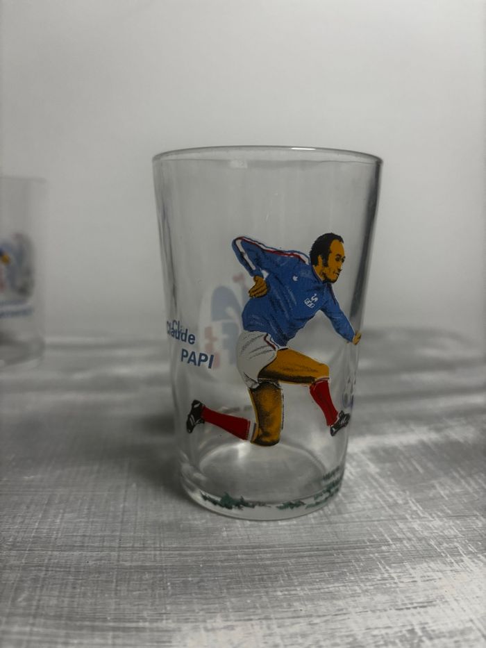 Vintage lot de 4 verres collector FFF football 1978 - photo numéro 2