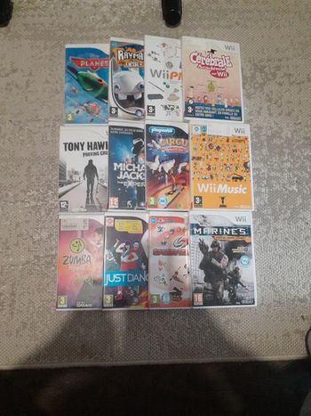 Lot 12 jeux pour console wii ou wii u nintendo