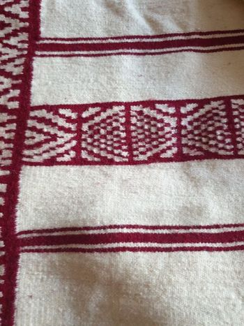 Couverture berbère en pure laine vierge fait main