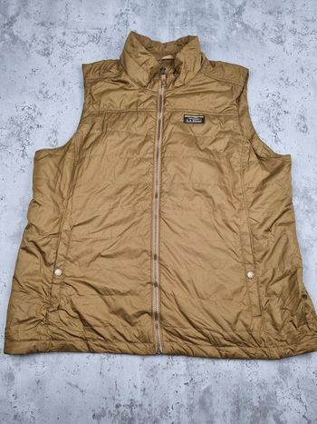 Doudoune sans manches L.L. Bean kaki – Taille XL Femme (mesures en photos)