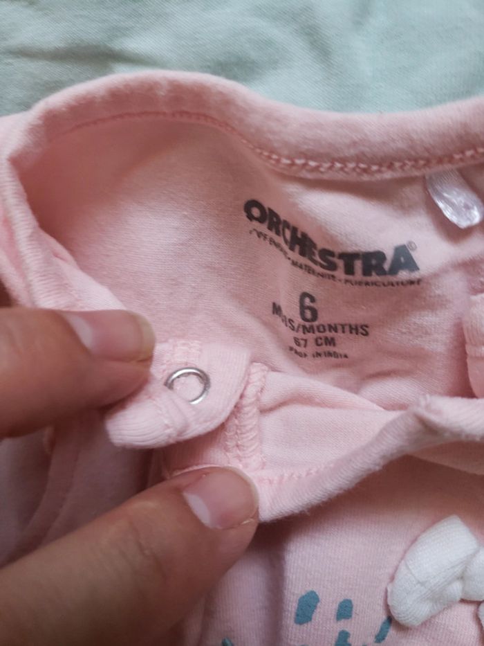 Lot de 3 combi shorts Orchestra 6 mois 67 cm - photo numéro 4