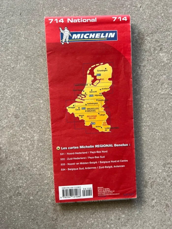 Carte routière Belgique Michelin - photo numéro 2