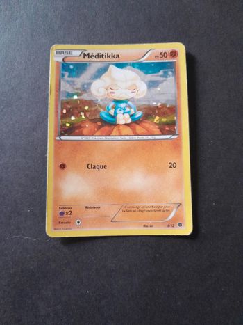 Carte Pokémon Méditikka Holographique 9/12