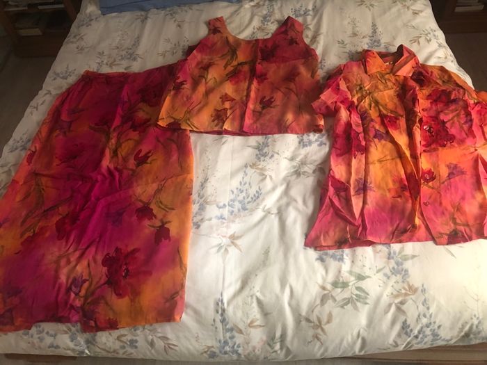 Ensemble 3 pièces  fuchsia et corail - photo numéro 7