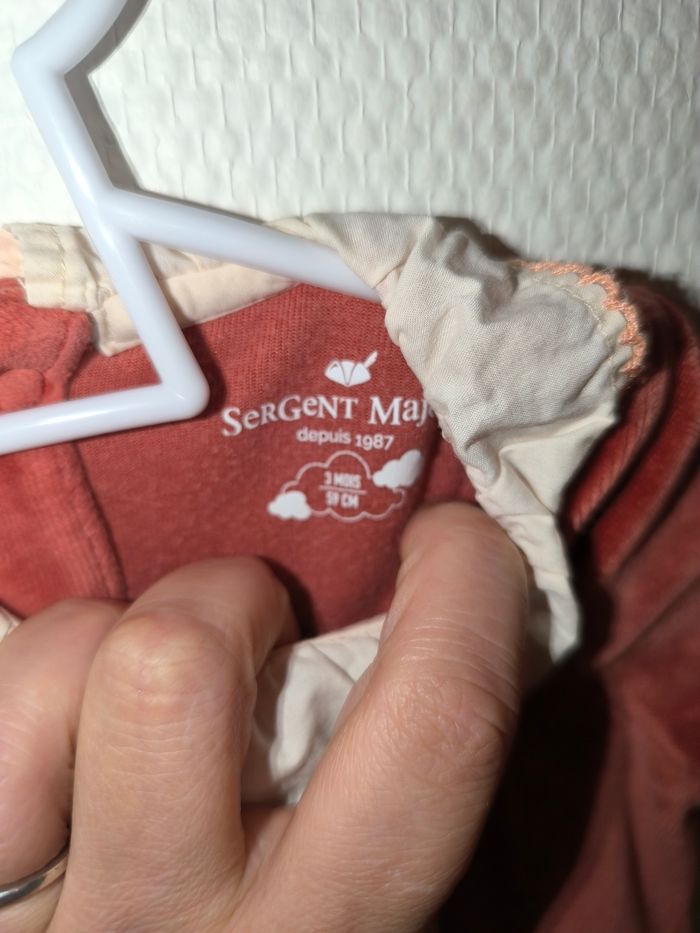 Pyjama velours sergent major 3 mois - photo numéro 3