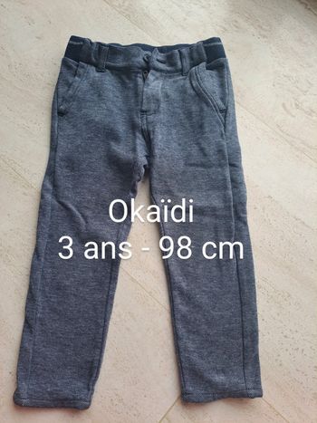 Pantalon aspect chiné et classe matier elastique