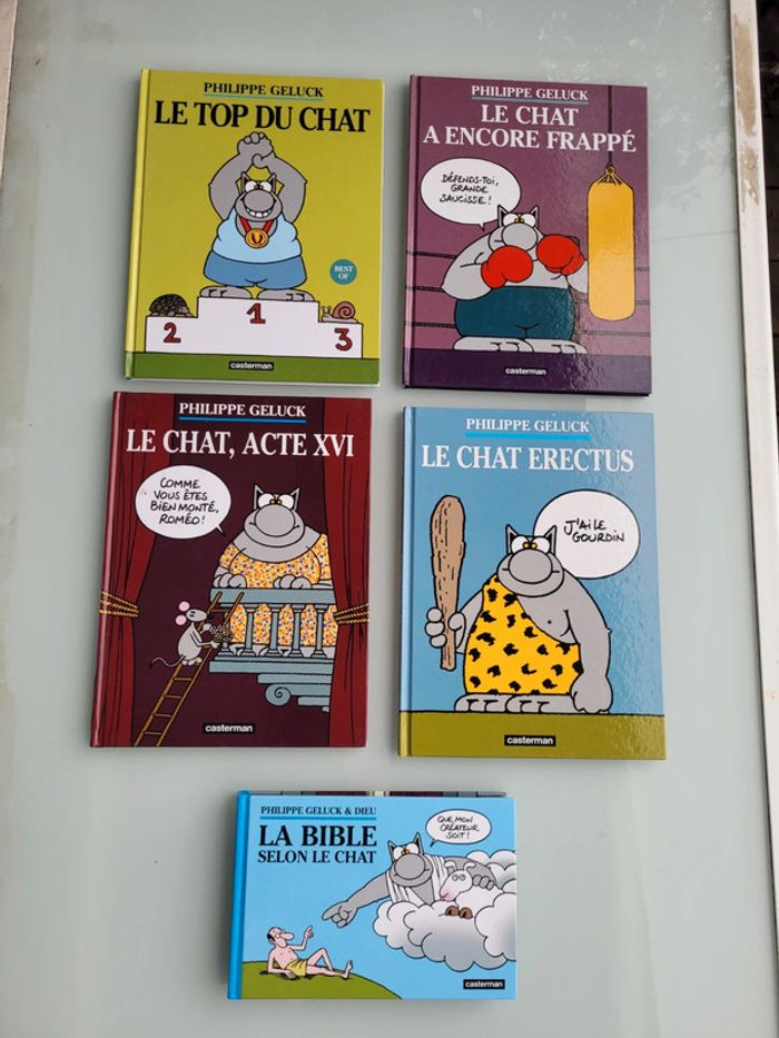 5 BD Le Chat : tomes 13, 16 et 17 en EO + Best of + et La Bible
